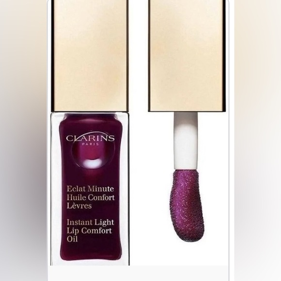 🎉Host Pick 6/20🎉CLARINS Instant Light Lip Comfort Oil Blackberry 08 - Picture 1 of 4